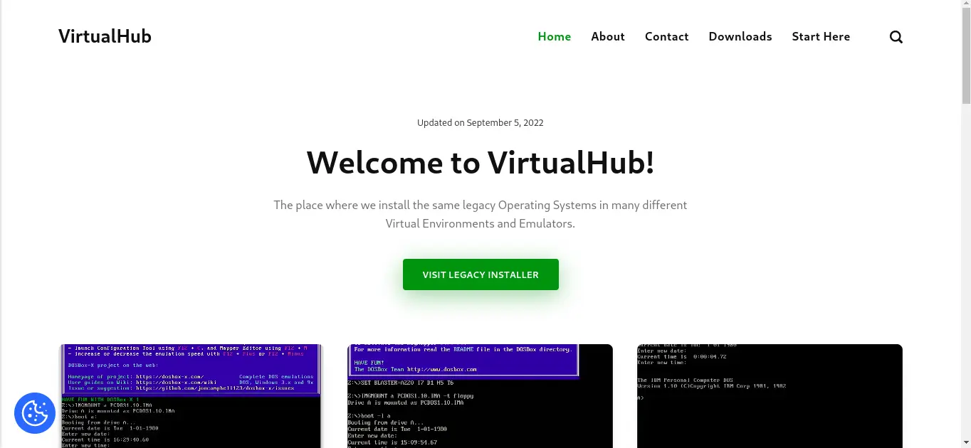 Old VirtualHub Website