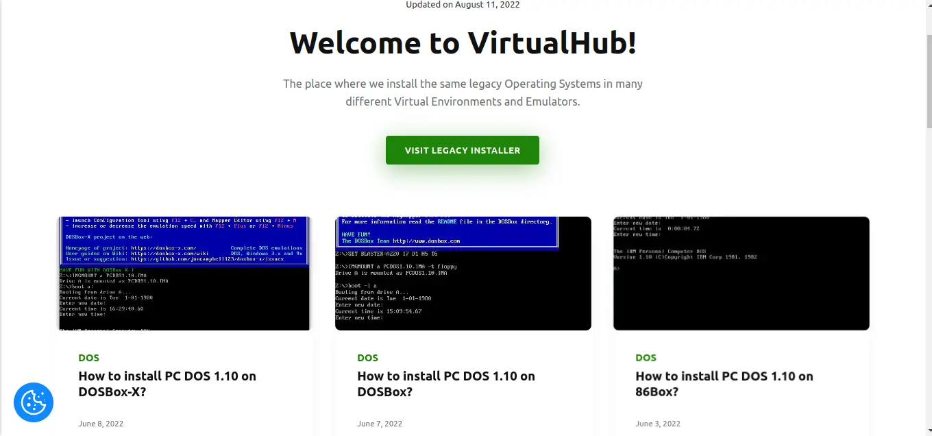 VirtualHub Publii layout